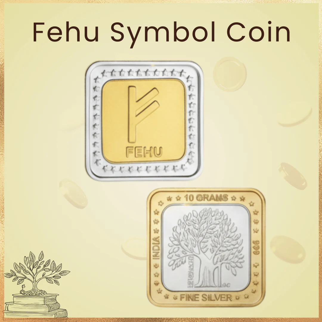 Abundance and Growth Fehu Silver Coin (10 Grams) - Image 3